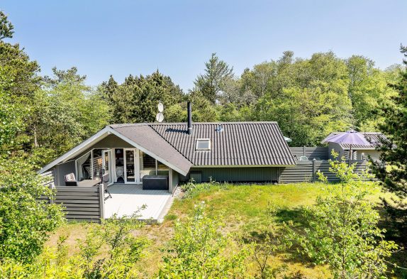 Gepflegtes Sommerhaus mit schöner, geschlossener Terrasse, Hund erlaubt