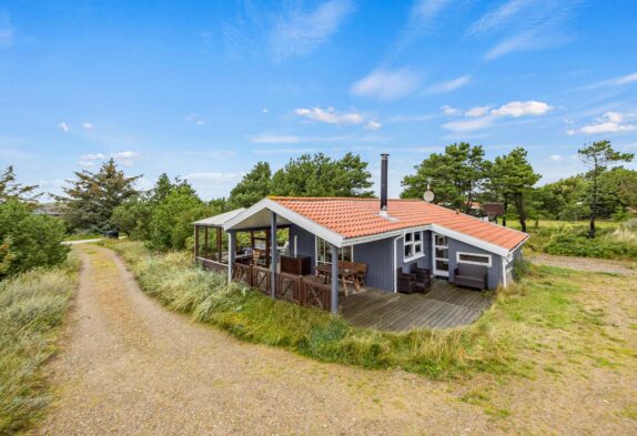 Sommerhus med sauna og udkig til natur