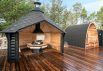 Stort aktivitetshus med udendørs spabad, sauna og bålhytte (billede 3)