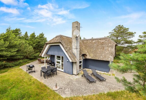 Klassisches Reetdachhaus mit Sauna und Whirlpool in Blåvand