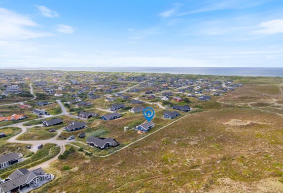 Strandnahes Ferienhaus in Randlage mit Panoramaaussicht