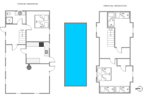 Charmantes Reetdachhaus mit Pool und Kaminofen für 8 Gäste