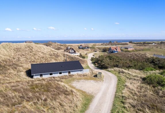 Ferienhaus mit Blick auf den Ringkøbing Fjord und Sauna