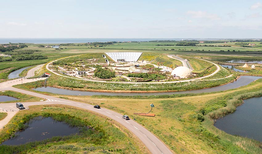 Naturkraft oplevelsepark luftfoto