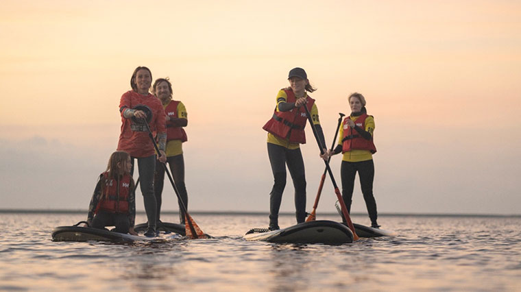Paddling på fjorden