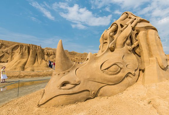 Das Internationale Sandskulpturfestival in Sondervig