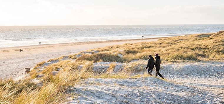 Spazieren am Strand in Blåvand