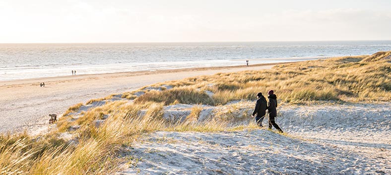 Spazieren am Strand in Blåvand