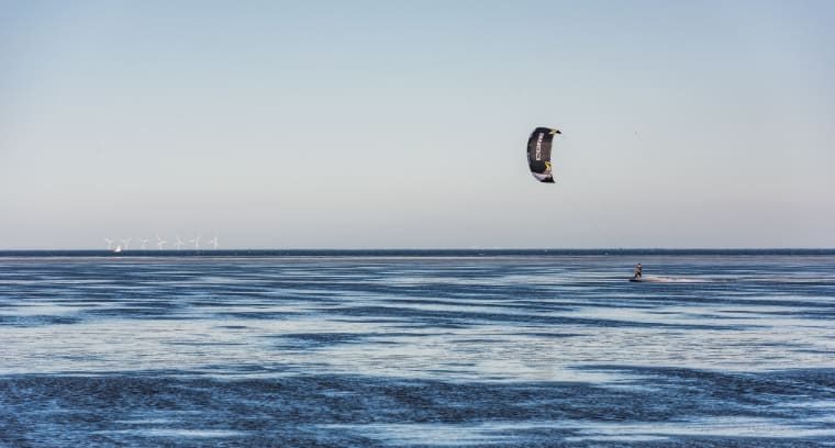 Kitesurfing ved Bagges Dæmning