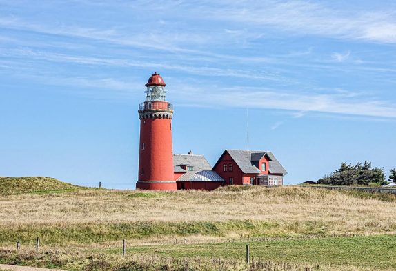 Leuchtturm Bovbjerg Fyr an der Nordsee in Dänemark