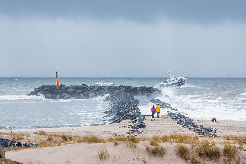 Stürmisches Wetter in Hvide Sande